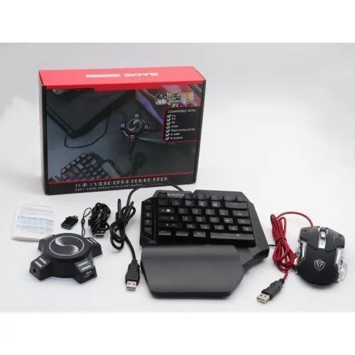 Набор с клавиатурой мышкой и конвертером Игровой для консолей Combo Gaming Клавиатура Мышь Хаб Mix Pro 00018087 фото