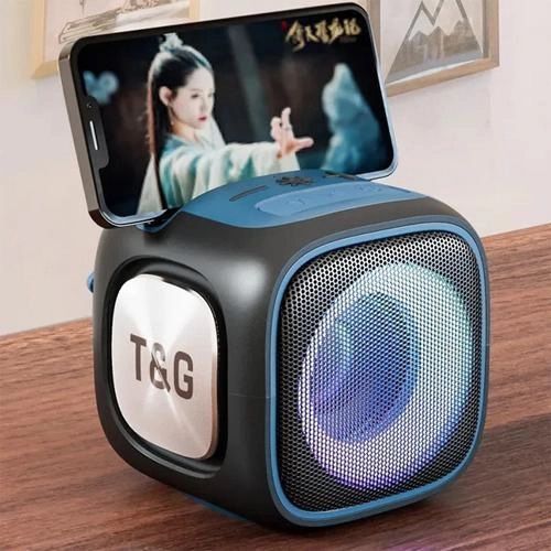 Портативна Bluetooth колонка TG359 7W з RGB підсвічуванням, гучна колонка для вечірки. Колір: чорний 00017674 фото