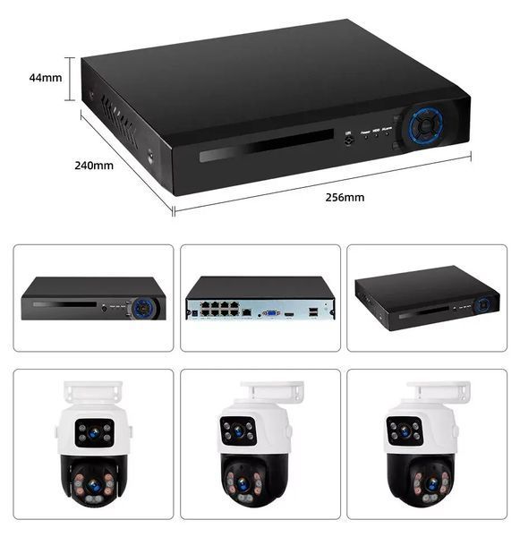 Комплект видеонаблюдения проводной с просмотром через 3g сеть dvr kit 4ch металл hd набор на 4 камеры с регистратором 00017354 фото