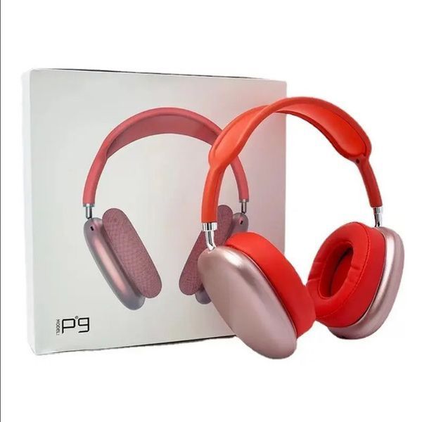Бездротові навушники Bluetooth P9 STEREO, Бездротові bluetooth earphones. Колір: червоний 00023811 фото