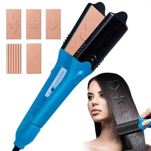 Плойка-выпрямитель для волос со сменными насадками HAIR STYLE XL-619 Утюжок с керамическим покрытием 00021723 фото