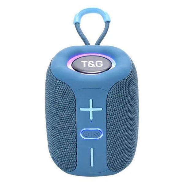 Портативная Bluetooth колонка TG658 8W с RGB подсветкой, аккумуляторная переносная колонка. Цвет: синий 00017246 фото