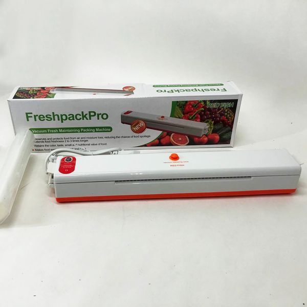 Вакууматор Freshpack Pro вакуумний пакувальник їжі, побутової. Колір помаранчевий 00020279 фото