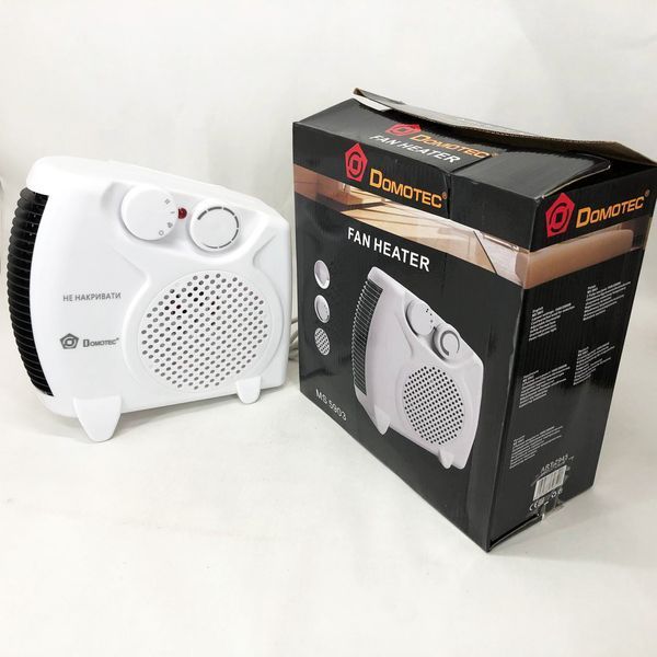 Тепловентилятор Domotec MS-5903 2в1, ветродуйка обігрівач, електрична дуйка, тепловентилятор дуйка 00012519 фото
