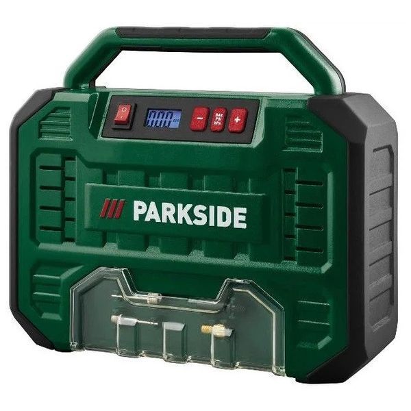 Автомобильный компрессор 12/220в Parkside PMK 150 A1 компрессор для подкачки колёс 00017016 фото