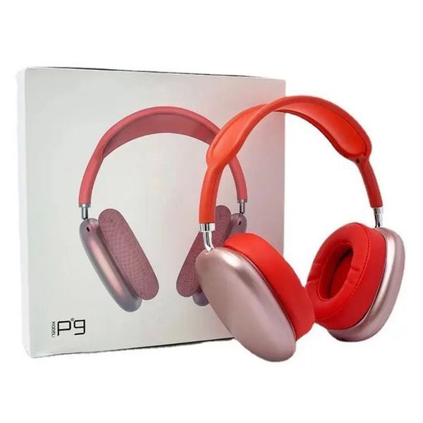 Бездротові навушники Bluetooth P9 STEREO, Бездротові bluetooth earphones. Колір: червоний 00023811 фото
