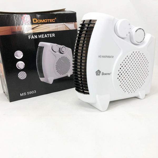 Тепловентилятор Domotec MS-5903 2в1, ветродуйка обігрівач, електрична дуйка, тепловентилятор дуйка 00012519 фото