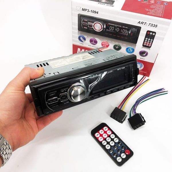 Автомагнітола зі знімною панеллю MP3 1094 з Bluetooth та пультом / Магнітола в машину / Автомобільна 00017068 фото