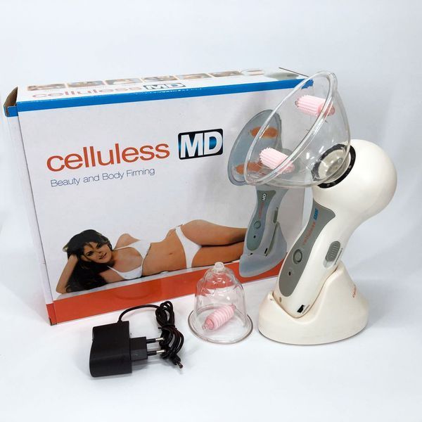 Массажер вакуумный антицеллюлитный Celluless MD NEW вакуумно-роликовый эффективный массажер Целлюлес 00014308 фото