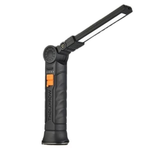 Ліхтар поворотний Worklight G52-LED+COB з магнітом та гаком, Кемпінговий складаний ліхтар 00023468 фото
