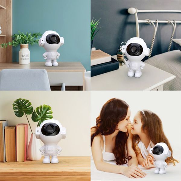 Звездный 3D проектор Astronaut Bluetooth с пультом, Проектор-ночник космонавт звездное небо в детскую 00023331 фото