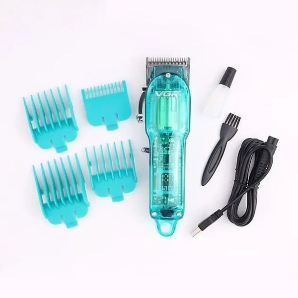 Професійна машинка для стрижки VGR Professional Clipper Transparent Green V-660 00021606 фото