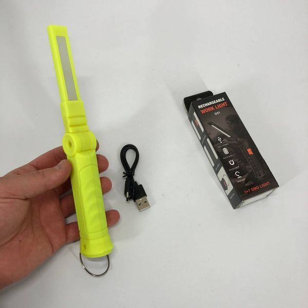Ліхтар поворотний Worklight G51-LED-COB з магнітом та гаком, Кемпінговий складаний ліхтар 00023047 фото