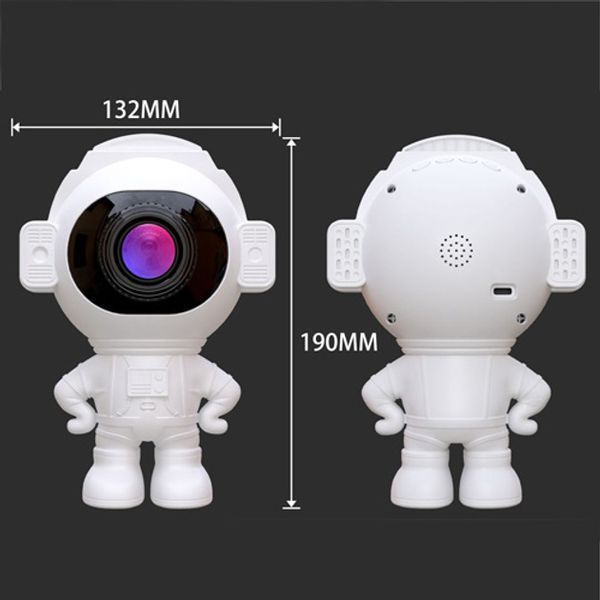 Звездный 3D проектор Astronaut Bluetooth с пультом, Проектор-ночник космонавт звездное небо в детскую 00023331 фото