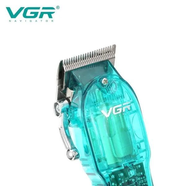 Професійна машинка для стрижки VGR Professional Clipper Transparent Green V-660 00021606 фото