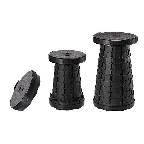 Розкладний стілець, складаний табурет Retractable Stool. Колір чорний 00015058 фото