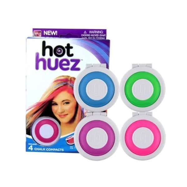 Цветные мелки для покраски волос Hot Huez 4 цвета 00012459 фото