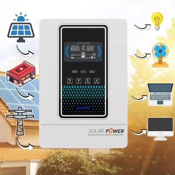 Гібридний інвертор із чистою синусоїдою на 48 Вт Jarrett 6.5KW чиста синусоїда 00017920 фото