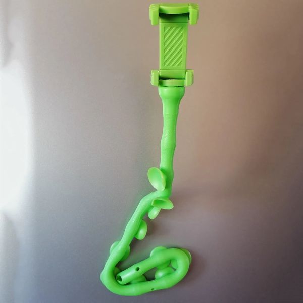 Гибкий держатель для телефона с присосками универсальный Cute Worm Lazy Holder. Цвет: зеленый 00012532 фото