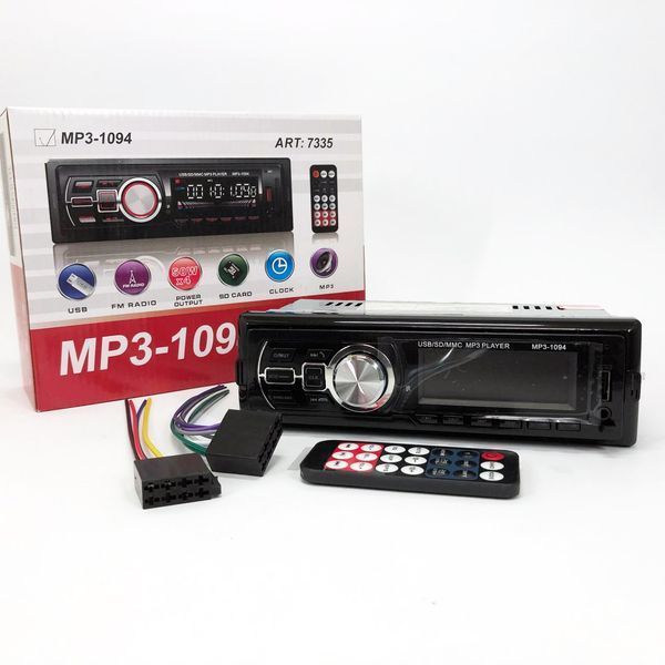 Автомагнітола зі знімною панеллю MP3 1094 з Bluetooth та пультом / Магнітола в машину / Автомобільна 00017068 фото
