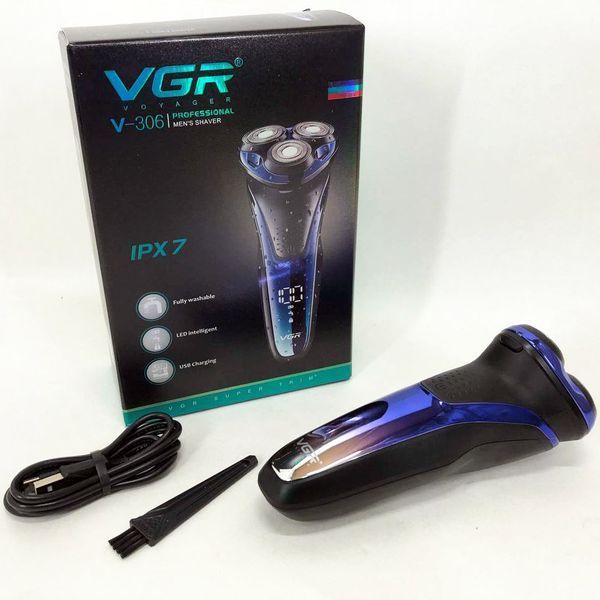 Електробритва VGR V-306 акумуляторна бритва для стрижки волосся, машинка для стрижки бороди 00015508 фото