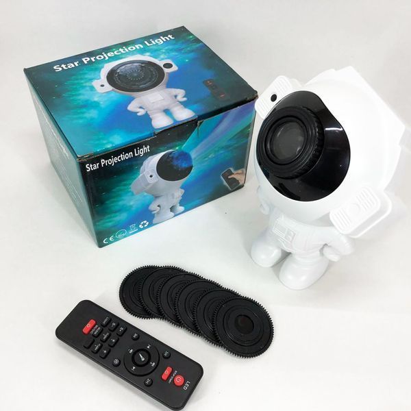 Звездный 3D проектор Astronaut Bluetooth с пультом, Проектор-ночник космонавт звездное небо в детскую 00023331 фото
