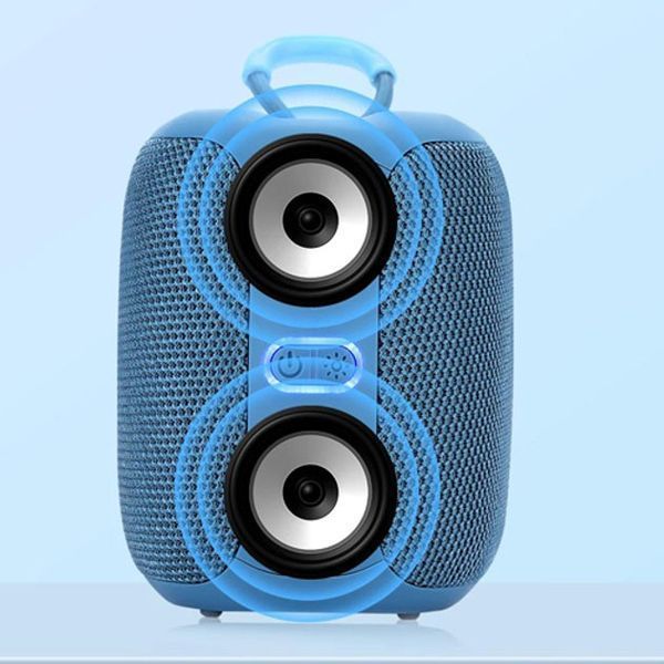 Портативная Bluetooth колонка TG658 8W с RGB подсветкой, аккумуляторная переносная колонка. Цвет: синий 00017246 фото