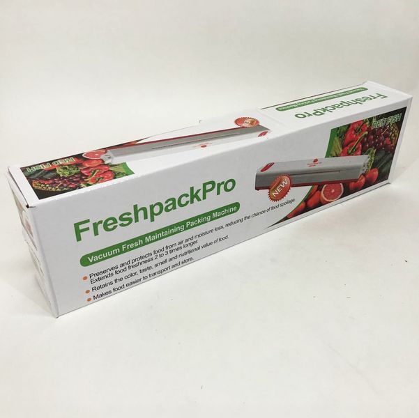 Вакууматор Freshpack Pro вакуумний пакувальник їжі, побутової. Колір помаранчевий 00020279 фото