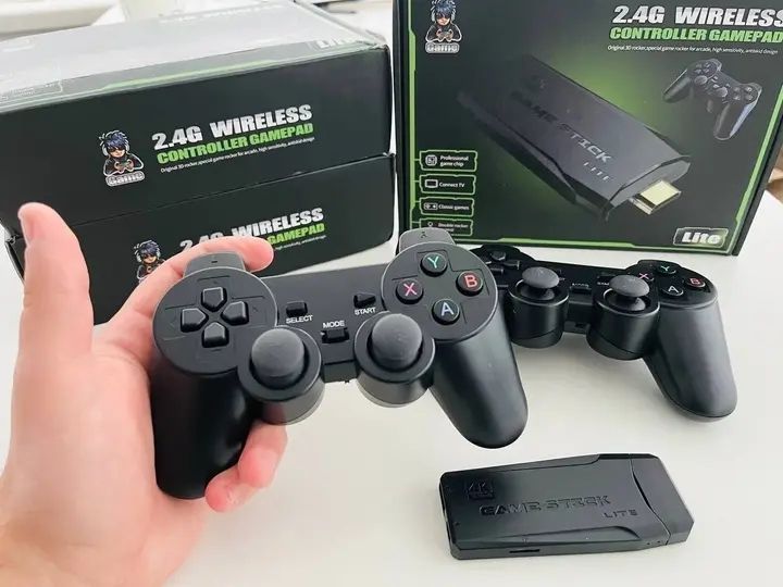Ігрова приставка LITE GREEN HDMI 3535 ігор Dendy, Sega, Аркадні ігри, Game Boy, Nintendo, Atari, PlayStation 1 00017511 фото