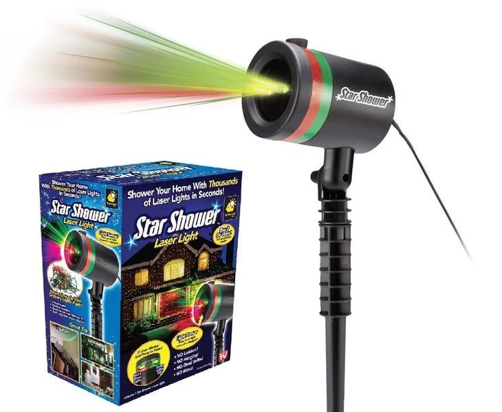 Лазерная установка-проектор Star shower laser light, новогодний проэктор 00017339 фото