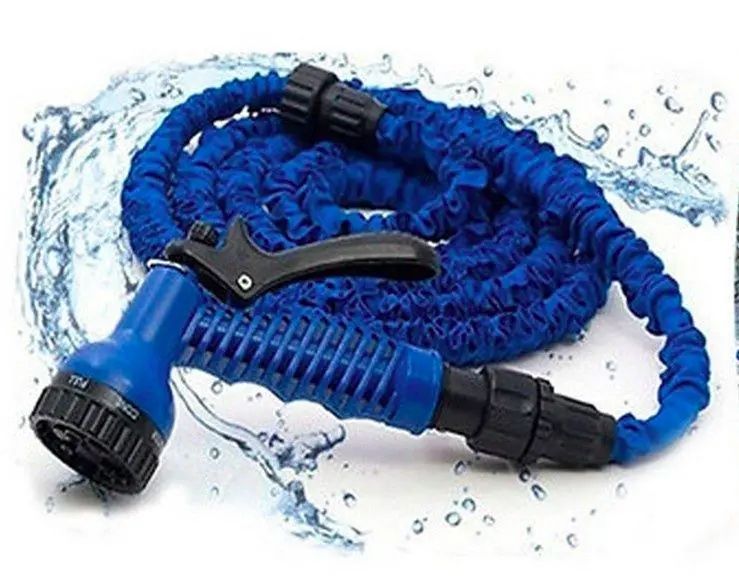 Шланг для полива V-HOSE PRO 90 метров поливочный растягивающийся с распылителем 00013917 фото