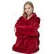 Толстовка плед з капюшоном і рукавами Huggle Hoodie оверсайз. Колір: червоний 00015823 фото 14