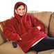 Толстовка плед з капюшоном і рукавами Huggle Hoodie оверсайз. Колір: червоний 00015823 фото 8