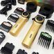 Набор vgr 2 в 1 v-001 v-977 gold, аккумуляторная машинка для стрижки и триммер. цвет: золотой 00014891 фото 14