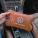 Набор подушек 2шт для автомобиля Volkswagen из натуральной коричневой кожи. Подушки на подголовник 00016772 фото 17