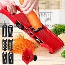 Овочерізка, тертка Mandoline Slicer 6 in 1 c контейнером, слайсер, тертка 00020442 фото