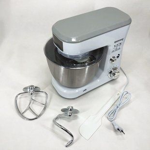 Кухонный комбайн Rainberg RB-8082 3200 Вт, Планетарный миксер-тестомес с чашей 5л, 3 насадки, 6 скоростей 00018693 фото