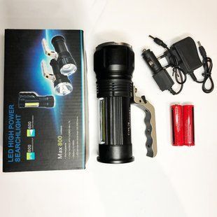 Профессиональный переносной фонарь-прожектор Bailong S912-XPE+COB(white+red) 2 режима работы 00022869 фото