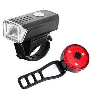 Велофонарь аккумуляторный BSK-1133-XPG и STOP-3SMD(red), Велосипедный фонарь с защитой от влаги 00017037 фото