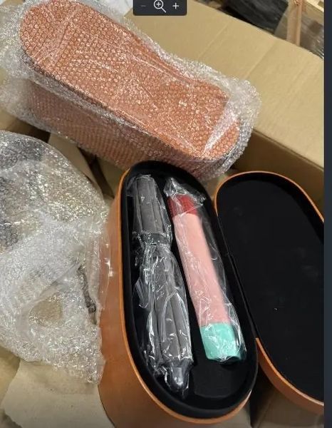 Професійний стайлер для волосся 5 в 1, керамічне покриття, іонізація повітря, багатофункціональний фен, випрямляч, об'ємний стайлер, якісний кейс 00020957 фото