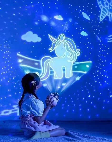 Детский ночник проектор звездного неба Bluetooth Fairy Tale E11 аккумуляторный светильник карусель 6 сменных картинок с LED подсветкой и музыкой 00016005 фото