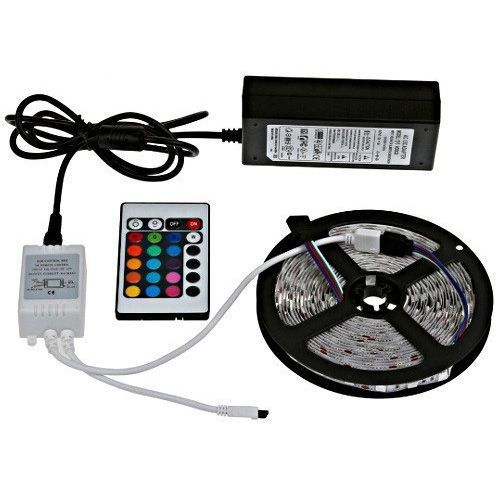 Світлодіодна стрічка SMD 5050 RGB LED 2 м IP65 з пультом та блоком живлення USB, 2м, Стрічка світлодіодна 5050 00012552 фото