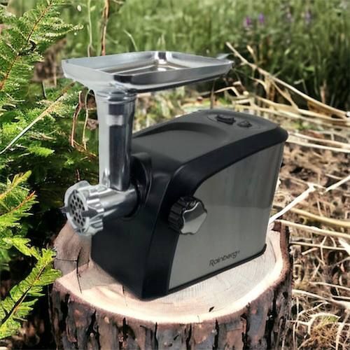 Электрическая мясорубка Rainberg RB-673 с соковыжималкой и шинковкой 9 насадок 3000W с реверсом 00018658 фото