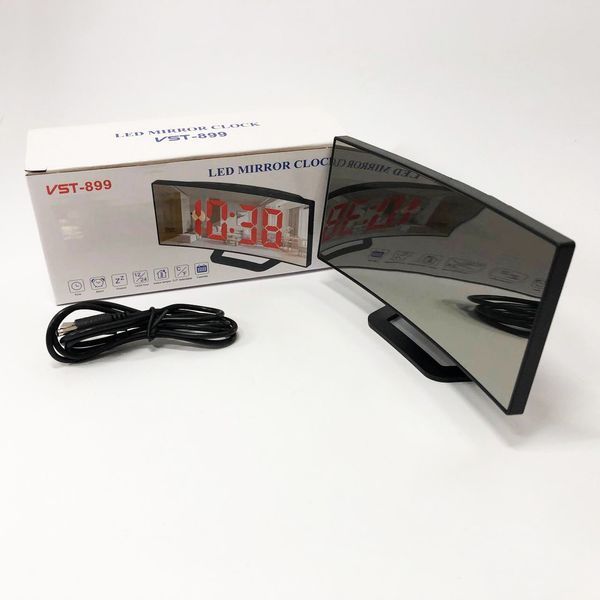 Годинник настільний VST-899-4 USB з зеленим циферблатом, Електронний настільний годинник light 00013298 фото