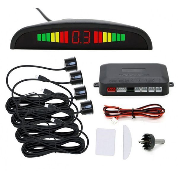 Парковочная система на 4 датчика парковки парктроник Assistant Parking Sensor 00016837 фото