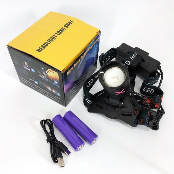 Фонарь налобный NIGHT VISION FLUORESCENCE CT012-P-TG, Фонарь аккумуляторный для рыбалки, Головной фонарик 00022956 фото