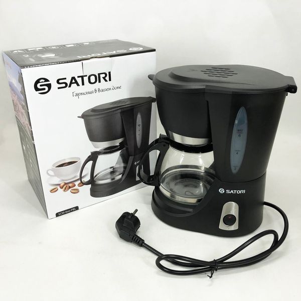 Кофеварка капельная Satori SCM-600-PBL, 650 Вт, Маленькая кофемашина для дома, Маленькая кофемашина 00018988 фото