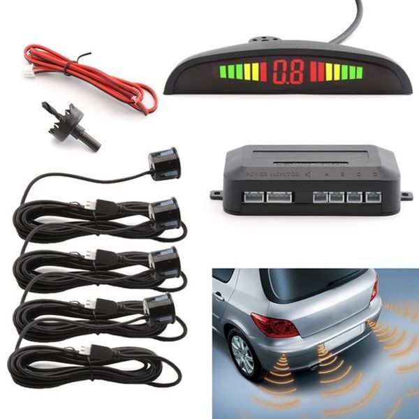 Парковочная система на 4 датчика парковки парктроник Assistant Parking Sensor 00016837 фото