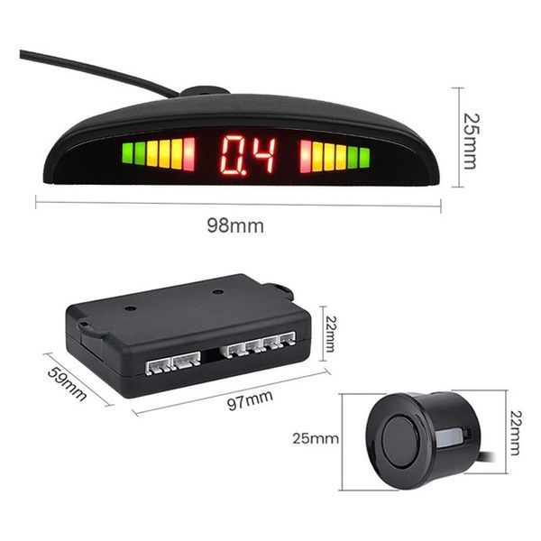 Парковочная система на 4 датчика парковки парктроник Assistant Parking Sensor 00016837 фото