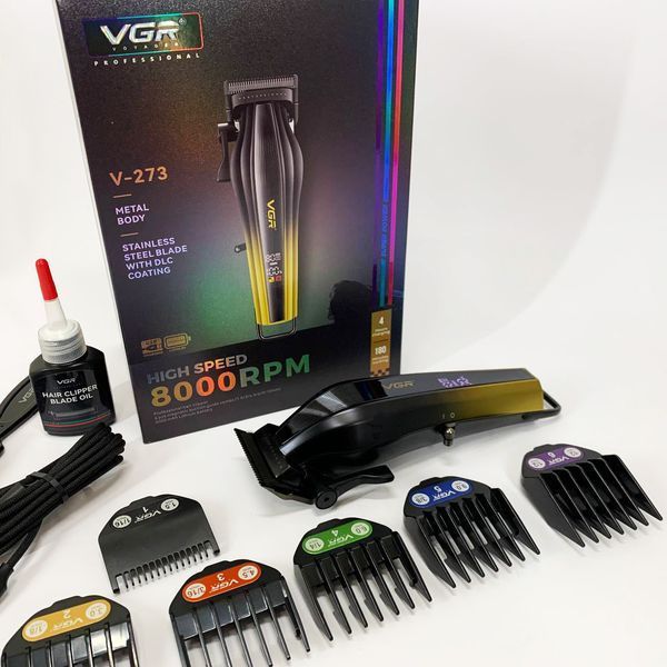 Аккумуляторная машинка для стрижки vgr v-273 gold 00014842 фото